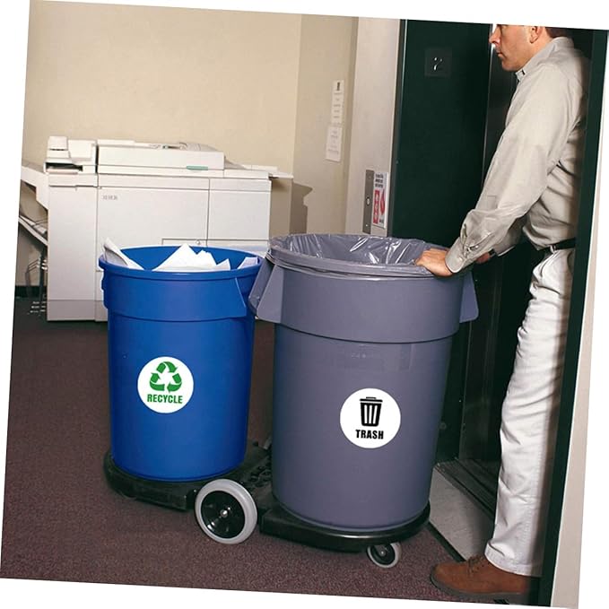 Veemoon 6-Piece Set of Self-Adhesive Garbage Classification Label Stickers - Image 8