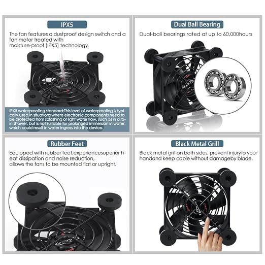 Dual 80mm Cooling Fan - Image 6