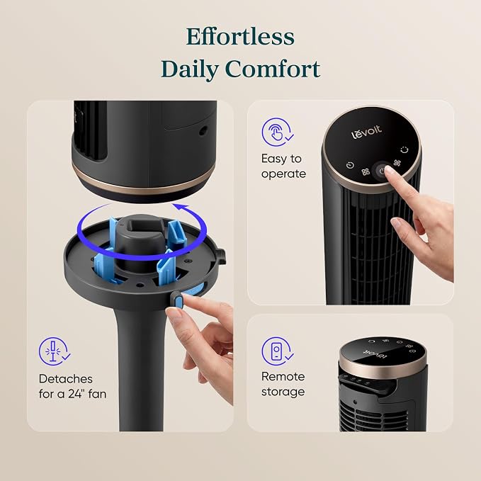 LEVOIT Tower Fan for Bedroom, Smart Standing Fan - Image 9