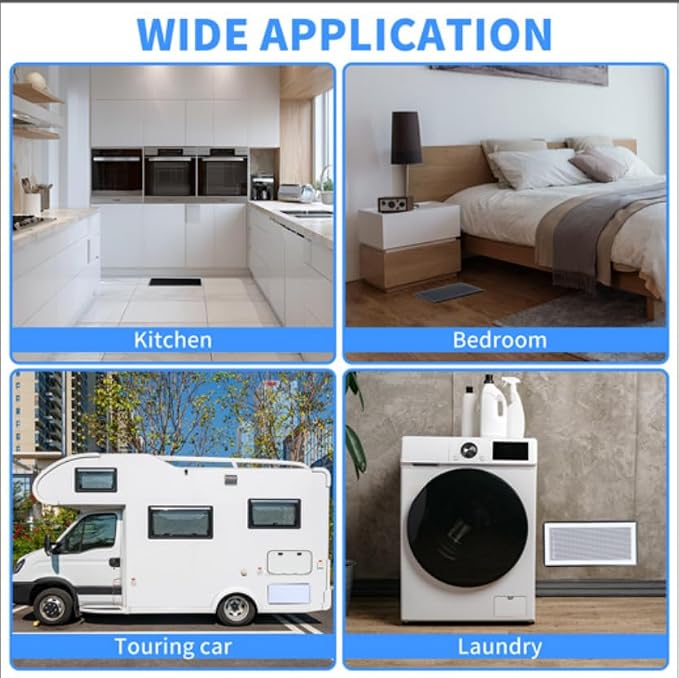 4-Pack 7"x13" White Powerful Magnetic Vent Covers - Image 5