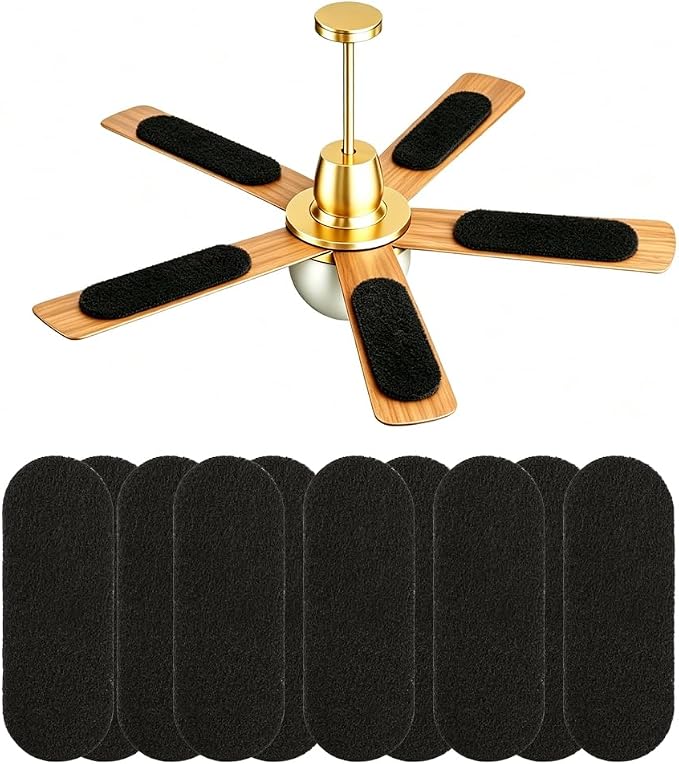 10 Pack Ceiling Fan Filter for Blades, Activated Carbon Ceiling Fan Air by Palmhill