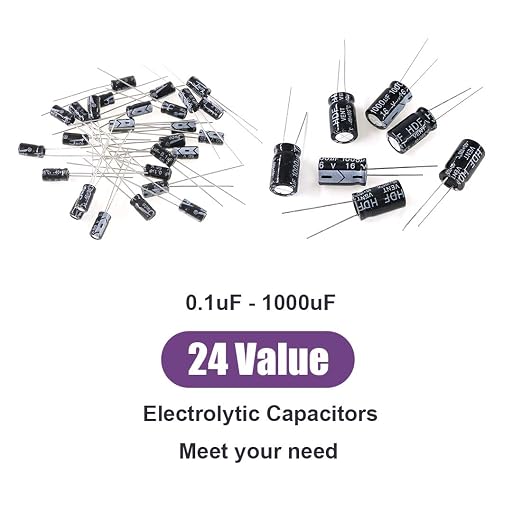 Swpeet 240Pcs 24 Kinds Different Electrolytic Capacitors Range 0.1uF－1000uF - Image 3