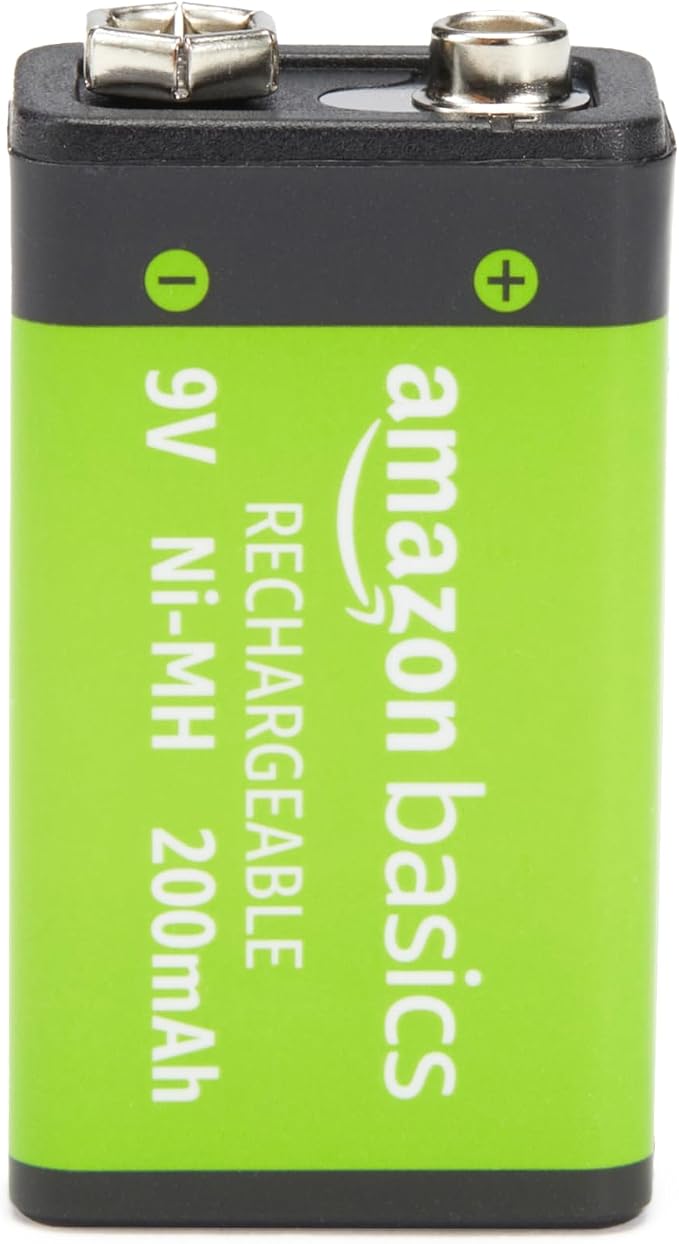 Amazon Basics 4-Pack Rechargeable 9 Volt Ni-MH Batteries, 200 mAh, Pre-Charged - Image 2