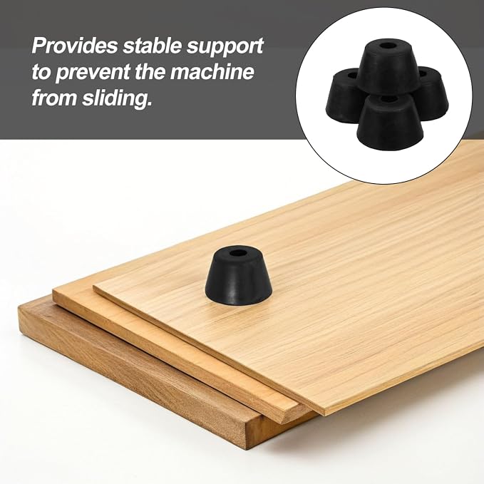 POPETPOP 4pcs Rubber Vibration Absorbing Pads Durable Anti-Vibration Foot Pads - Image 3
