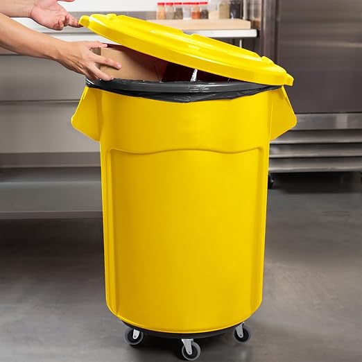 RILIDRI Replcament Casters for Brute Trash Bin Dolly Set of 10, 3-Inch Trash - Image 5