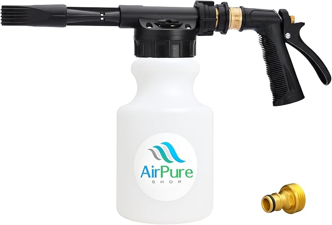 Coil Cannon Cleaner Mixing Sprayer, 2L Bottle, Automatic Dilution, Foaming Wand by Air+Pure+Shop