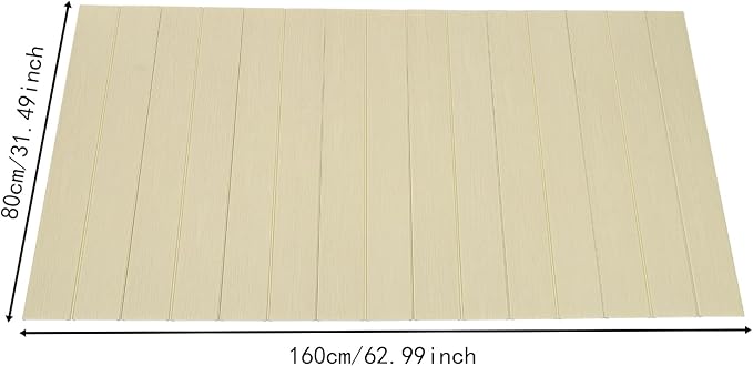 Shutter Bathtub Lid 62.9" x 31.5" Foldable Waterproof Bathtub Cover PVC Bathtub Tray Anti-dust Bathtubs Cover Anti-dust Bath Insulation Cover, Store Wine Glass, Books, Tablets