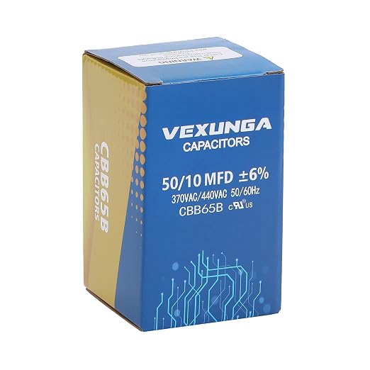 VEXUNGA 50/10 uF 50+10 MFD 370VAC or 440VAC Dual Run Start Round A/C Capacitor - Image 5