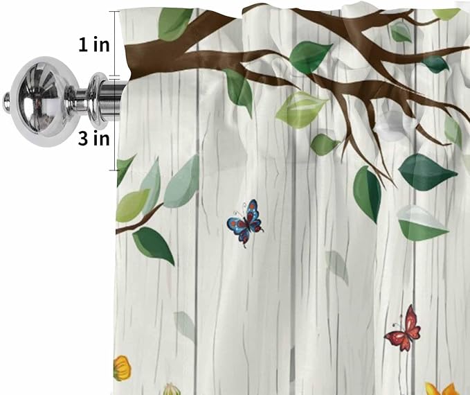 Easter Gnomes Curtain Valances for Windows, Kitchen Valance Window Treatment - Image 2