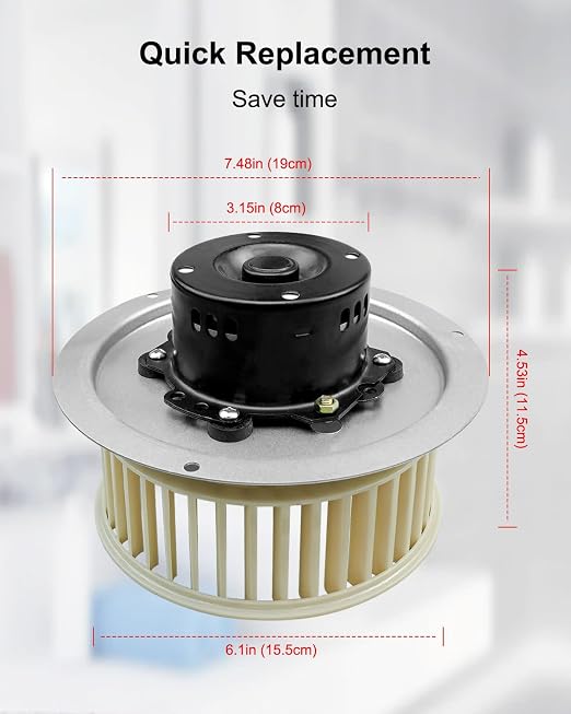 0696B000 Motor Assembly Fits for NuTone QT-100L QT-110N QT-110N-B QT-90N-B QT - Image 6