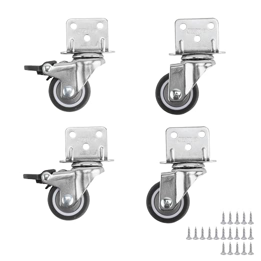 HOWDIA 1.25" Swivel Plate Caster Wheels by HOWDIA