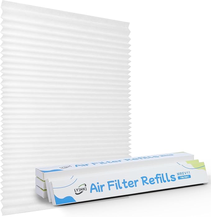 5 Pack 14x14x1 MERV 11 Air Filter Refills, Replaceable Filter Media only by LYJHKJ