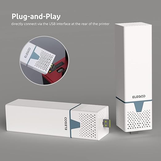ELEGOO 2PCS USB Purifier with Built-in Activated Carbon, Compatible with - Image 2