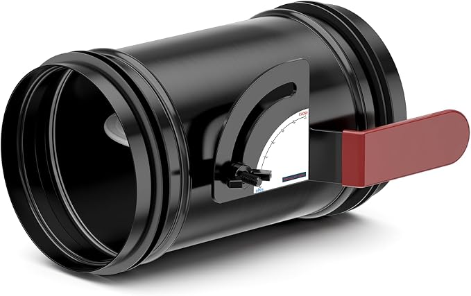 Hon&Guan HVAC Duct Manual Volume Backdraft Damper 4 Inch ，Manual Airflow Control by HonGuan