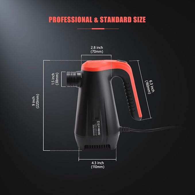 SPTA Car Dryer Air Blower, Car Dryer, Handheld High Powered Filtered Car Wash - Image 2