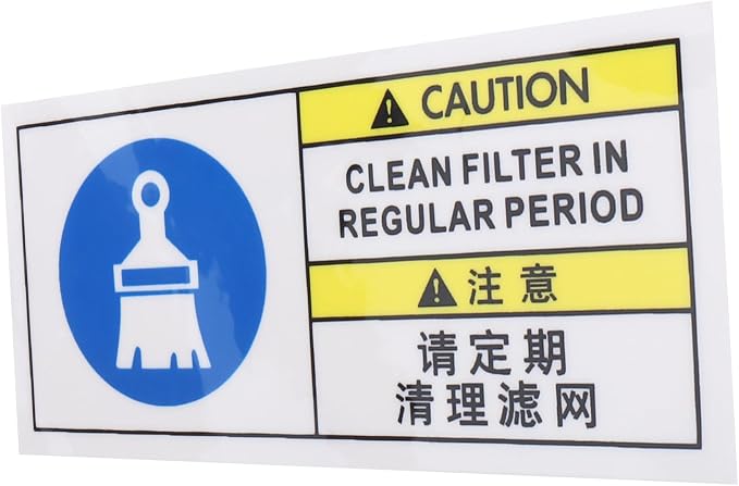 Cabilock Emergency Disconnect Sticker Sanitation Stickers Warning Sign Filter by cabilock