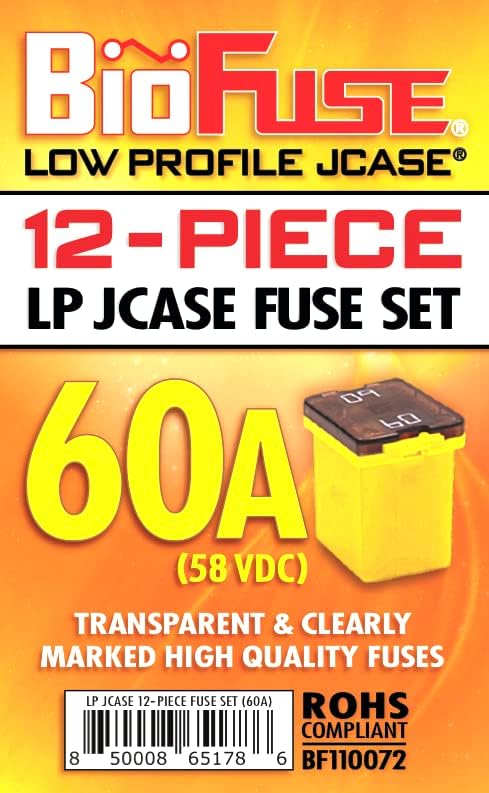 60A Low Profile JCASE 12-Piece Cartridge Fuse Assortment. Fits Most: Nissan - Image 7