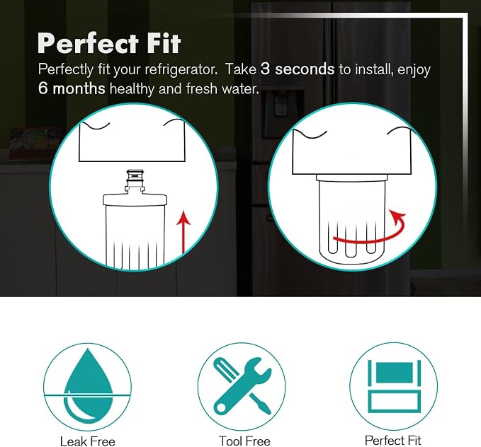 ICEPURE PLUS NSF53&42 Premium 5231JA2002A Refrigerator Water Filter Replacement - Image 4