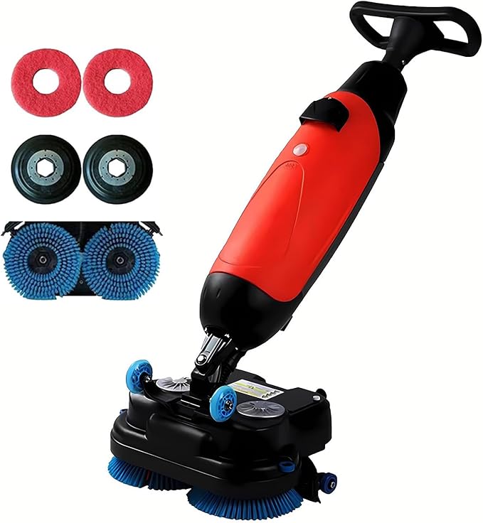Floor Polisher Commercial, Dual-Brush Rotary Floor Scrubber, Lightweight by Unknown