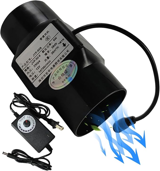 2" Inline Duct Fan 12V 6W Ventilation Cooling Exhaust Fan by Unknown