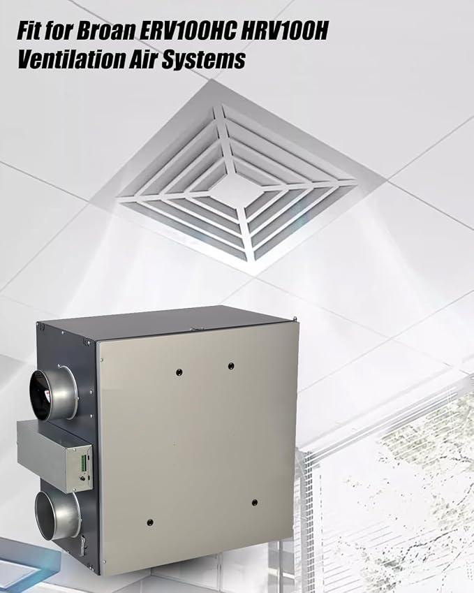 2 Pcs Air Exchanger Filter Fit for Broan ERV100HC HRV100H Ventilation Air - Image 5