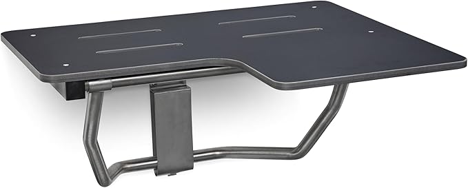 Seachrome 32" x 22.5” Black Reversible Folding Transfer Tub/Shower Seat, ADA Compliant