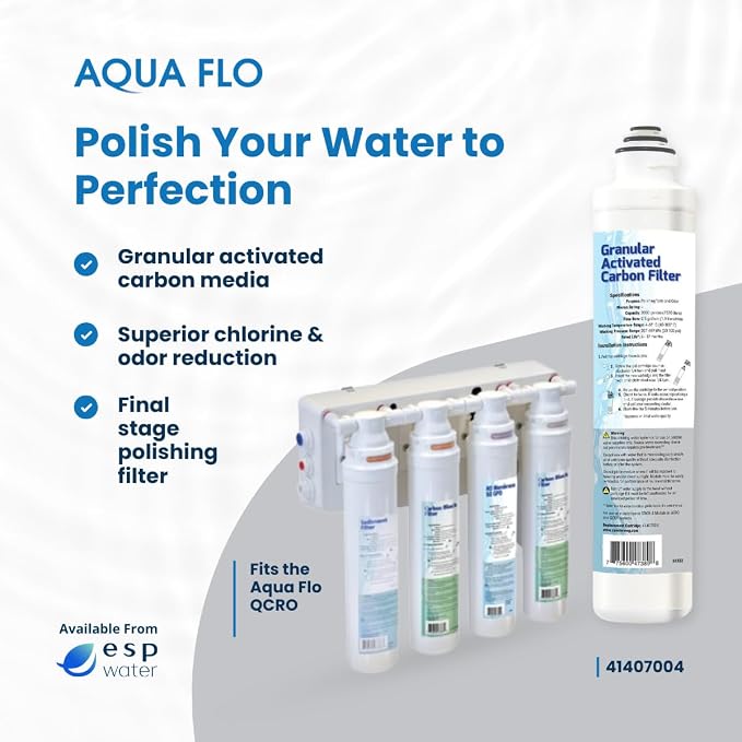 Aqua Flo 41407004 QCRO GAC Carbon Filter Replacement – Quick Change Cartridge - Image 3