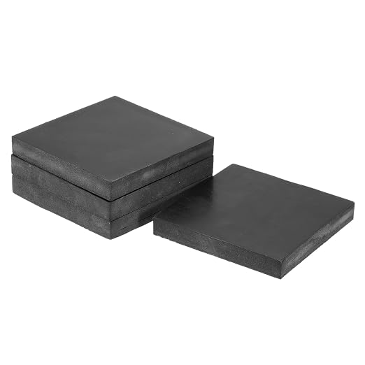 M METERXITY 4-Pack Rubber Anti Vibration Pads 3.9" Non-Slip Square Vibration by MMETERXITY