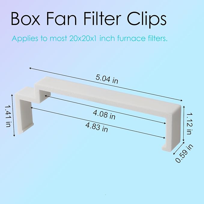 Box Fan Filter Clip Compatible - Image 2