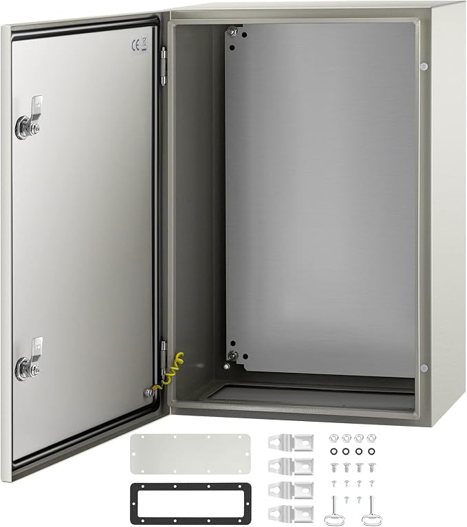 VEVOR NEMA Steel Enclosure, IP66 Waterproof & Dustproof, Outdoor/Indoor by VEVOR