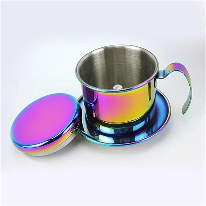 Stainless Steel 304 Vietnamese Coffee Filter Cup Drip Pot Simple And Portable by Unknown