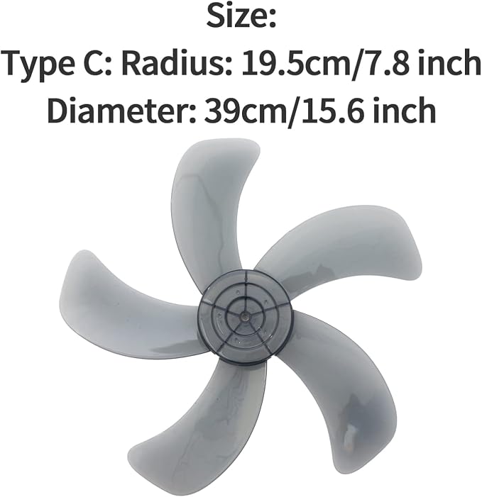 dPois Plastic Fan Blade Leaves Universal Household Standing Pedestal Fan Table - Image 2