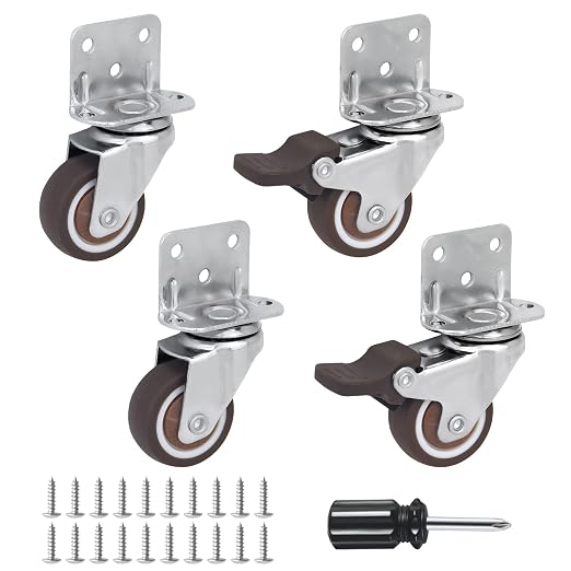 Side Mount Casters Set of 4 by Molen