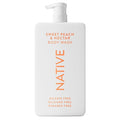 Native Sulfate Free Body Wash Contains Naturally Derived Ingredients | for Women & Men| Sweet Peach & Nectar, 36 oz