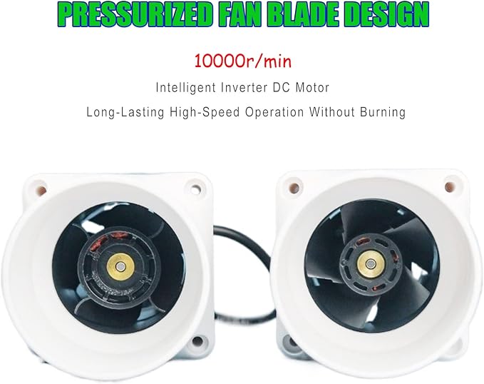 14W 2.3Inches Duct Inline Fan 60mm Mini Intake Fume Extractor Low Noise 57CFM - Image 3