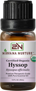 Hyssop Essential Oil USDA Certified Organic, 100% Pure Natural Premium Grade, Undiluted