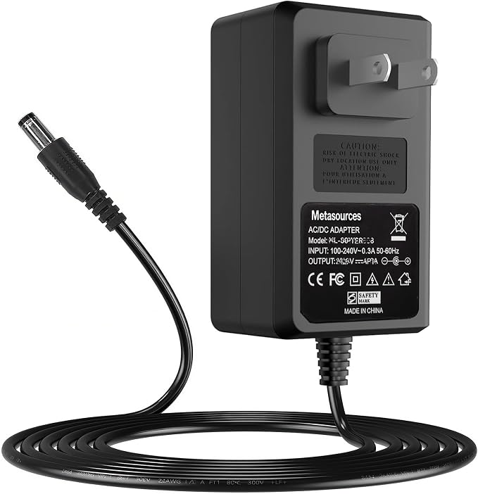 24V 1.5A AC/DC Adapter Compatible by Metasources
