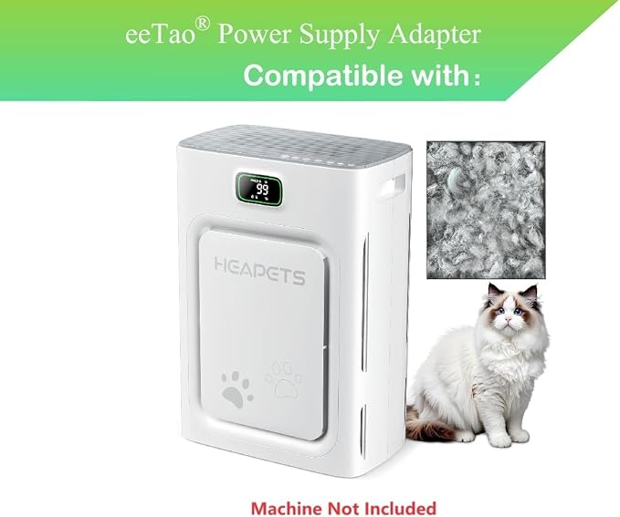 24V Adapter for HEAPETS P358 Pet Air Purifier for Home Large Room DC24V - Image 2