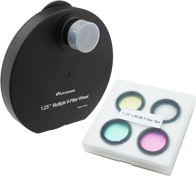Astromania 1.25" Multiple 9-Position Filter Wheel by AstromaniaOptics