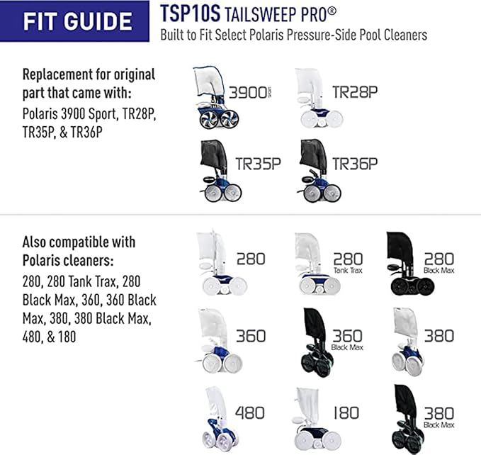 ATIE No Spray Pool Cleaner TailSweep PRO TSP10S - Image 6