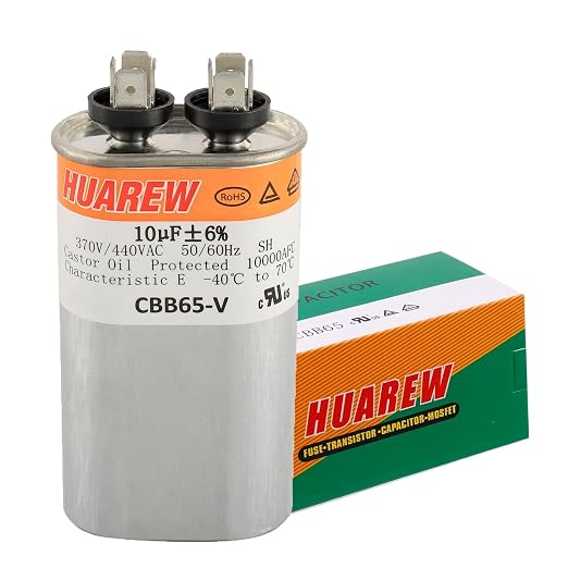 10 uF MFD ±6% 370/440 VAC CBB65 Oval Run Start Capacitor - Image 4