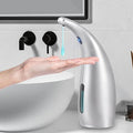 Automatic Soap Dispenser Touchless,300ML Hand & Dish Countertop Electric Liquid Rechargeable Dispenser with Sensor,Modern 4 Gear Adjustable Waterproof Kitchen Auto Soap Pump（Gray）