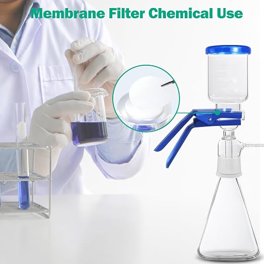 Xin Tester 100 Pieces Nylon Disc Membrane Filters, 50 mm Diameter, 0.05µm Pore - Image 3
