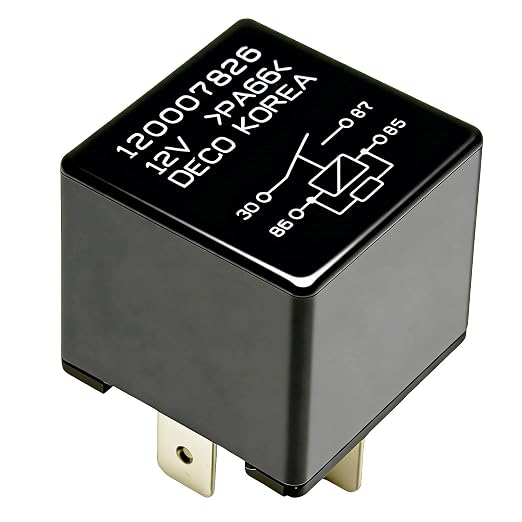 120007826 12V 40A 4-Pin Air Conditioning Fan Relay Normally Open - Image 5