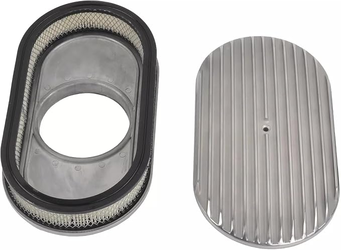 BestParts 15" Oval Full Finned Air Cleaner Aluminum Air Cleaner Assembly - Image 6