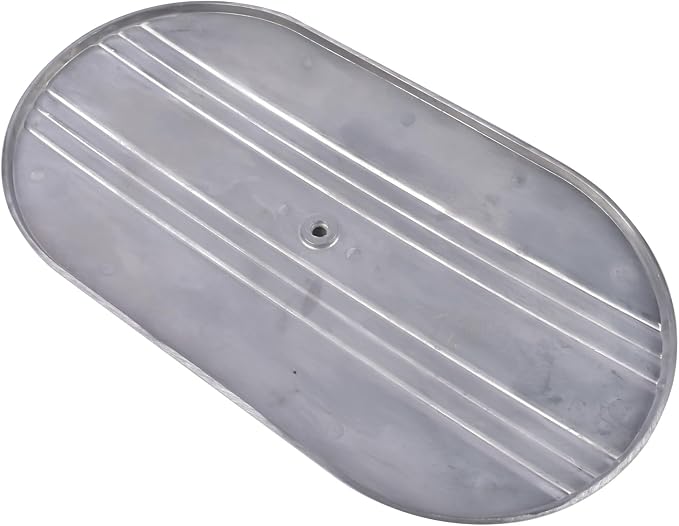 GELUOXI 15" Oval Half Finned Polished Aluminum Air Cleaner Replacement - Image 9