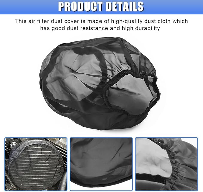 Air Intake Filter Sock Cover, Waterproof Dustproof Air Cleaner Protective Cover - Image 3