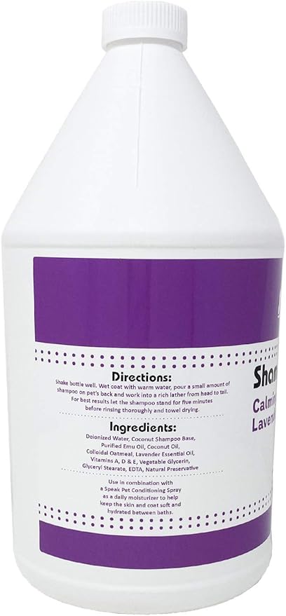 Natural Dog Shampoo, Calming Lavender, 1 Gallon