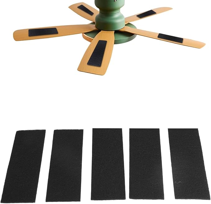 Ceiling Fan Blades Filters, Coconut Carbon Fiber Air Purifier, Easy Attach - Image 3