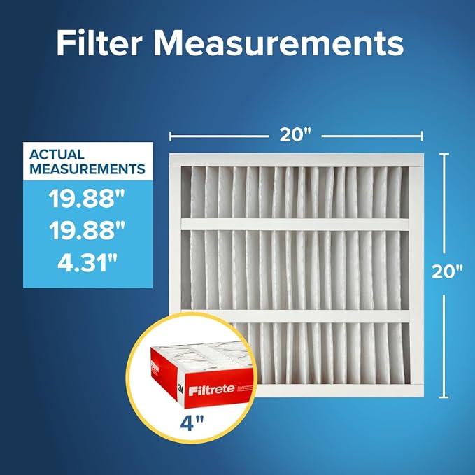 Filtrete 20x20x4 AC Furnace Air Filter, MPR 1000, MERV 11, Fits Honeywell - Image 2